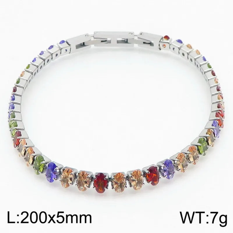 Catherine Tennis Bracelet - Multi Colored (Pre-Order)