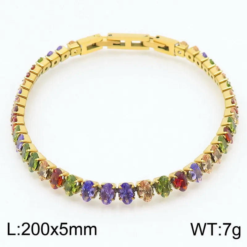 Catherine Tennis Bracelet - Multi Colored (Pre-Order)