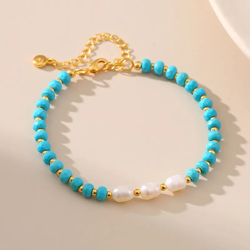 Laguna Turquoise & Pearl Bracelet (Pre-Order)