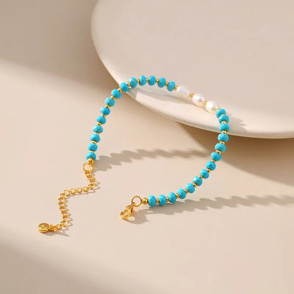 Laguna Turquoise & Pearl Bracelet (Pre-Order)