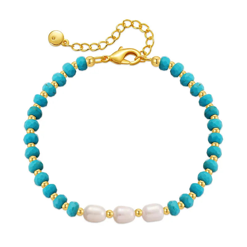 Laguna Turquoise & Pearl Bracelet (Pre-Order)