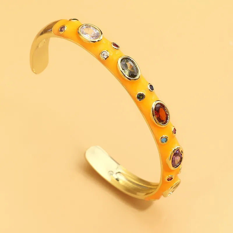 Tasha Bejeweled Enamel Cuff (Pre-Order)