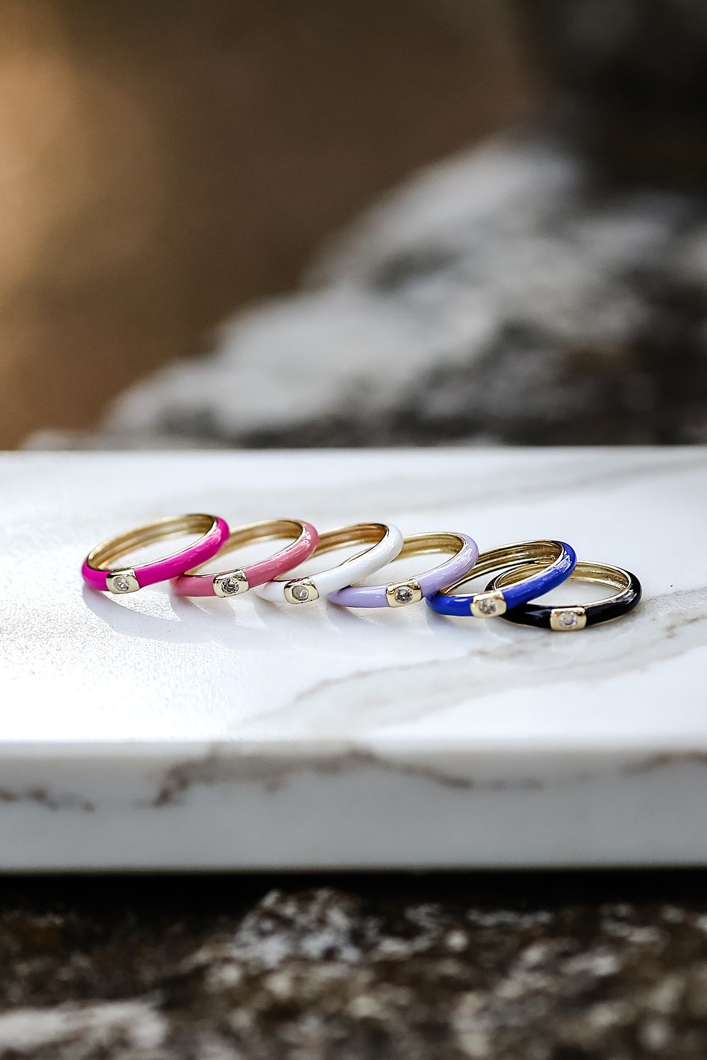 Bermuda Enamel Ring | Pre-Order
