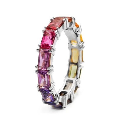 Fiona Rainbow Stone Ring [LAST CHANCE]