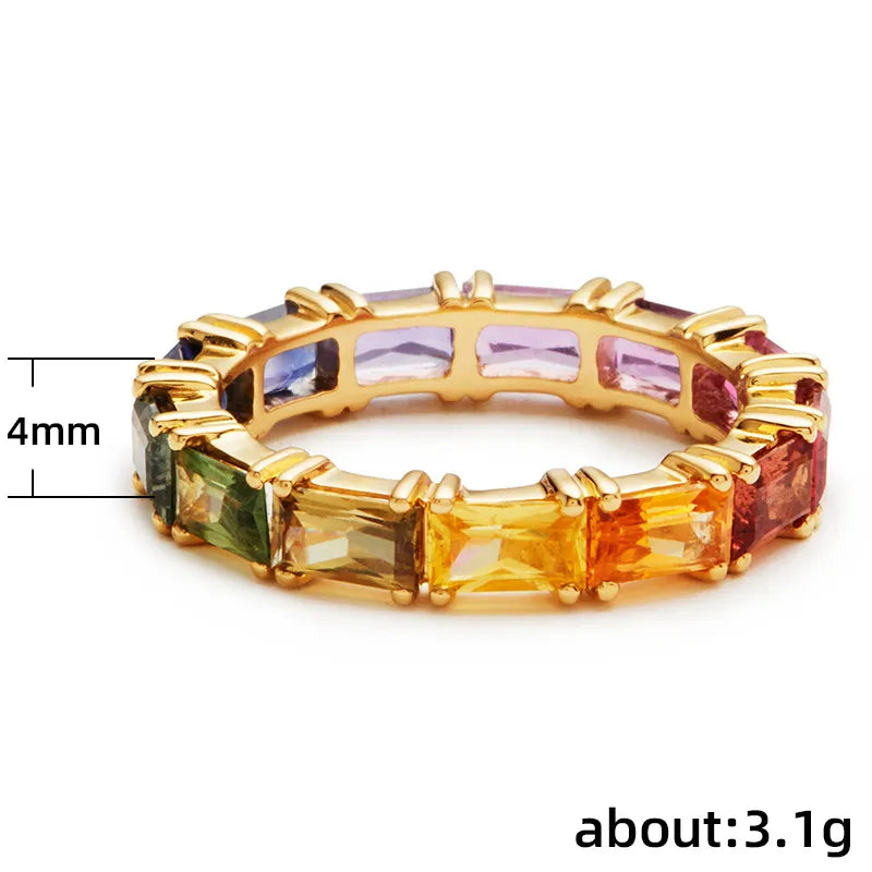 Fiona Rainbow Stone Ring (Pre-Order)