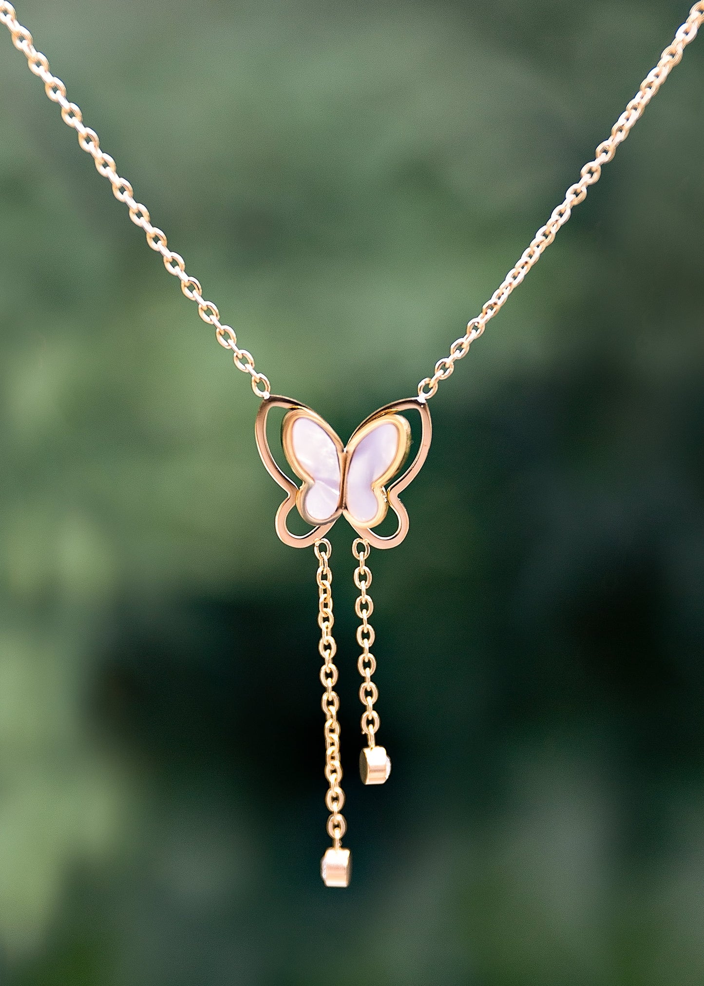 Butterfly Drop Necklace