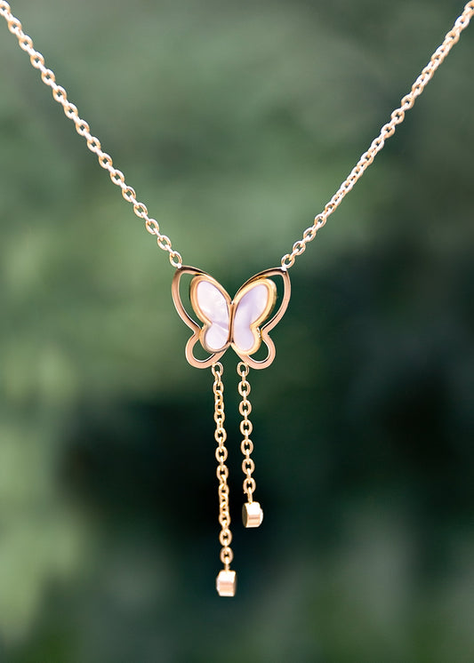 Butterfly Drop Necklace