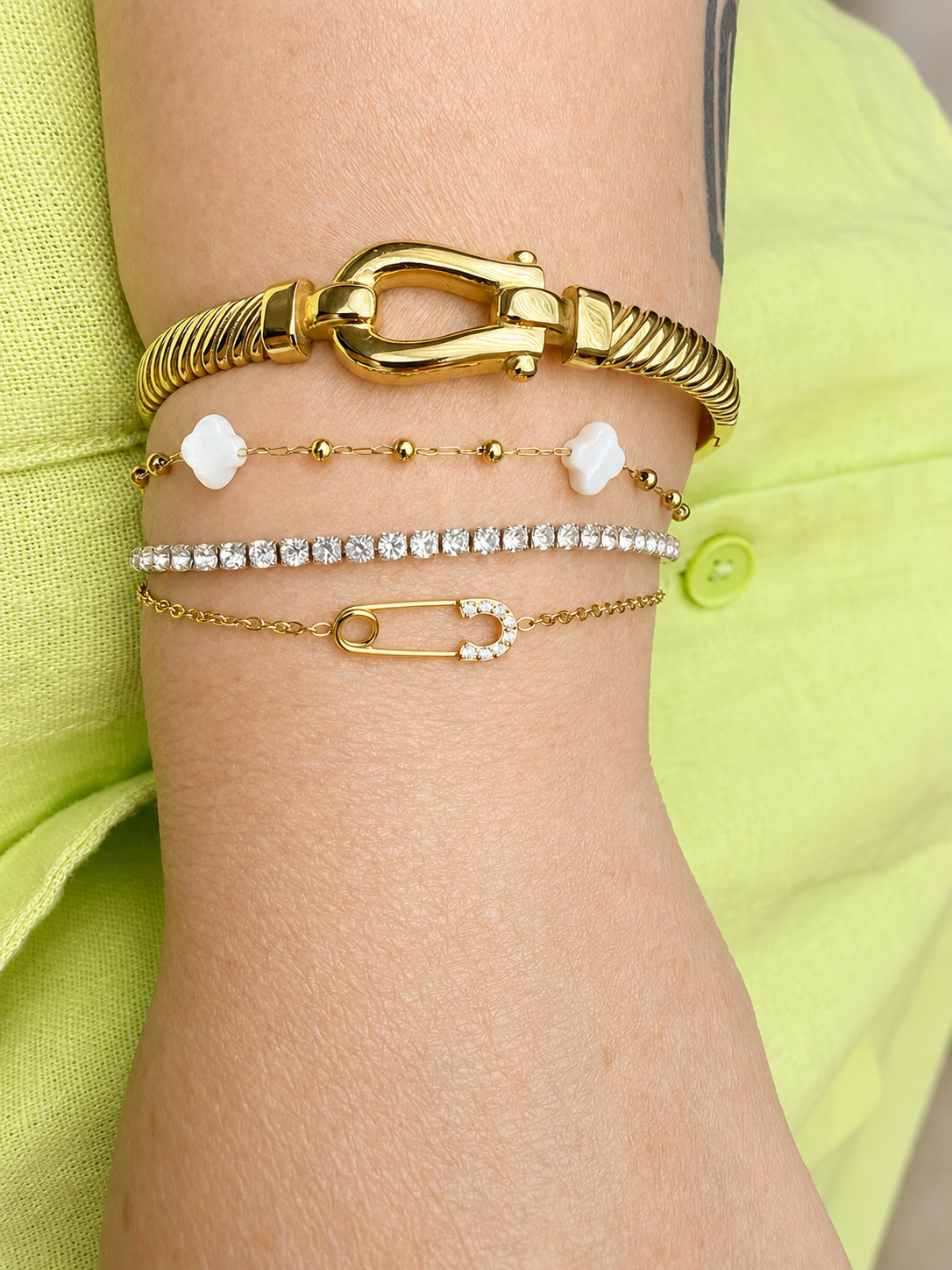 Celeste Stretchy Tennis Bracelet