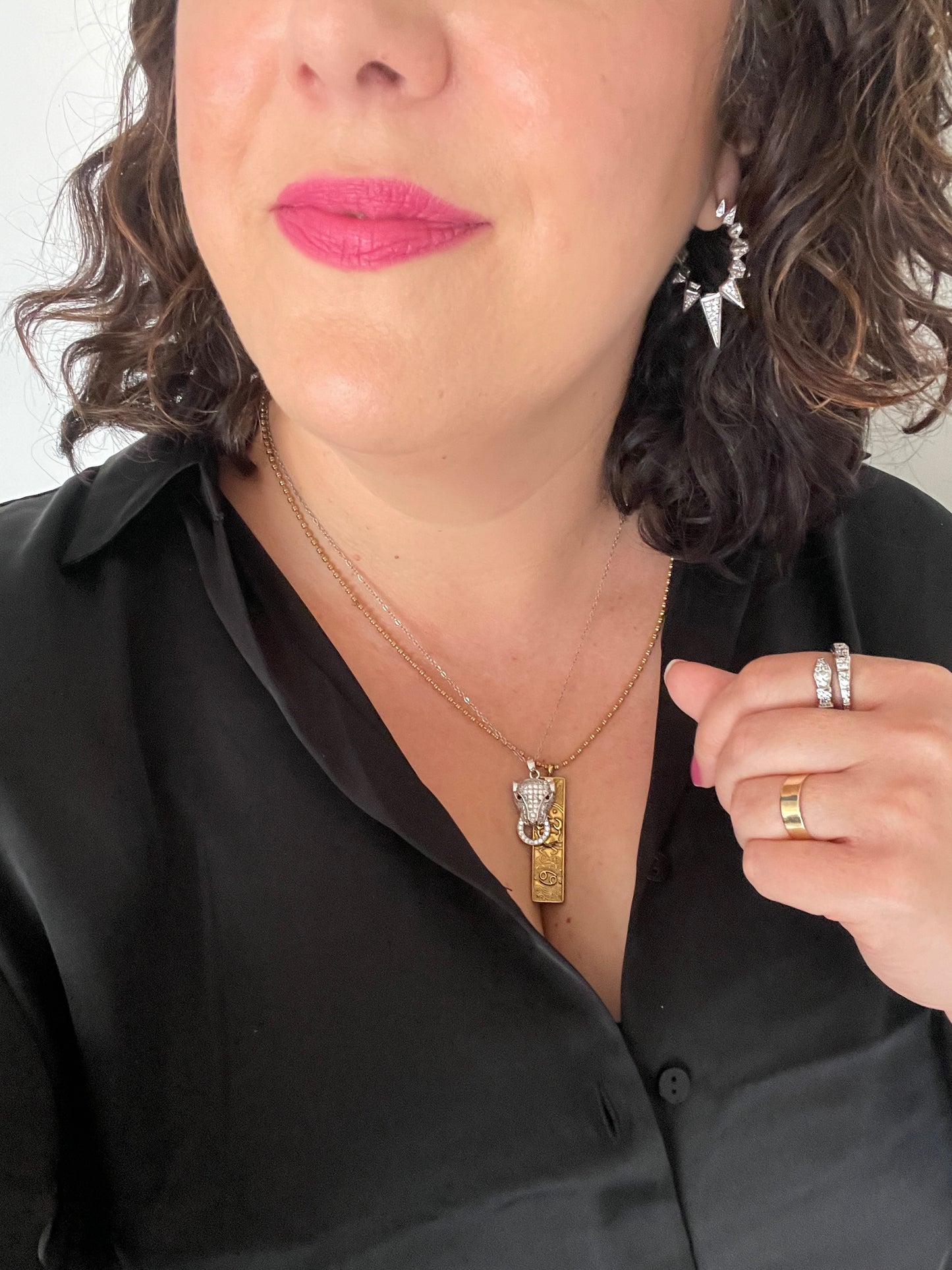 Jagger Pavé Hoop Earrings