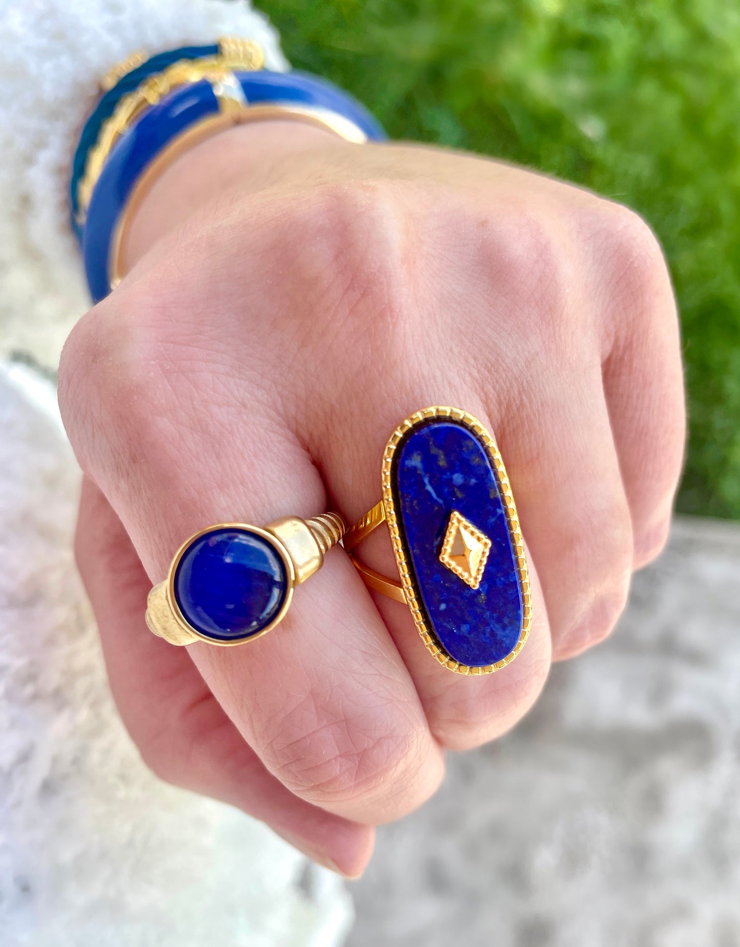 Lapis Stone Statement Ring (Pre-Order)