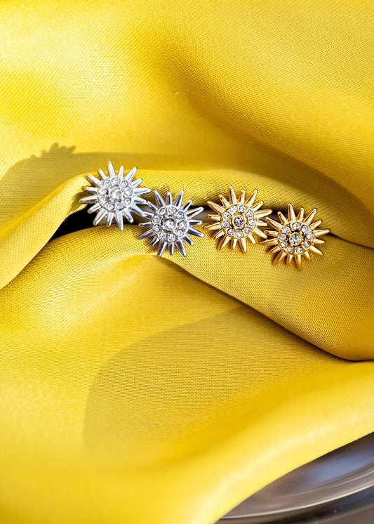 Sunburst Stud Earrings