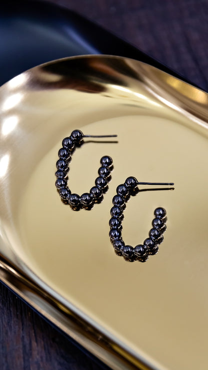 Gunmetal Hoops | Limited Edition