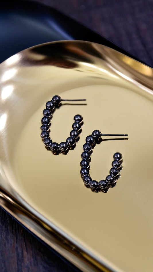 Gunmetal Hoops | Limited Edition