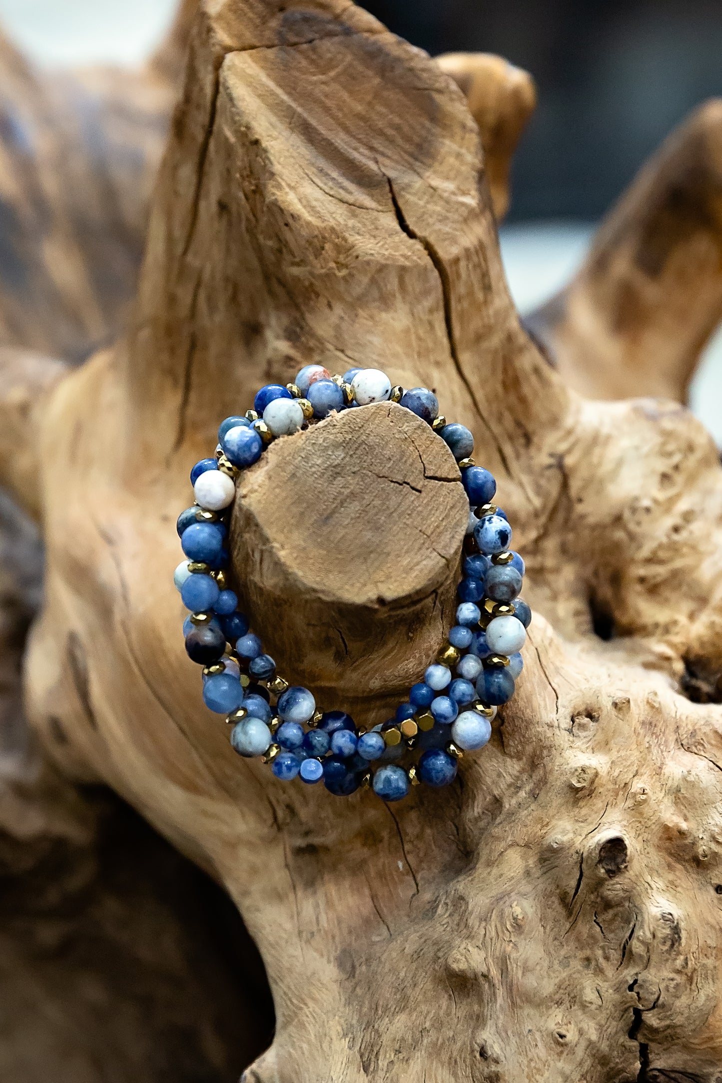Trixie Wrap Bracelet in Blue | WINK x VEITA