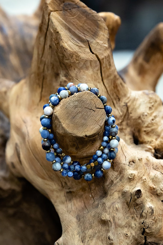 Trixie Wrap Bracelet in Blue | WINK x VEITA