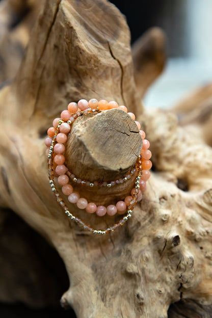 Trixie Wrap Bracelet in Peach | WINK x VEITA