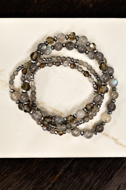 Trixie Wrap Bracelet in Grey | WINK x VEITA