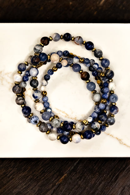 Trixie Wrap Bracelet in Blue | WINK x VEITA