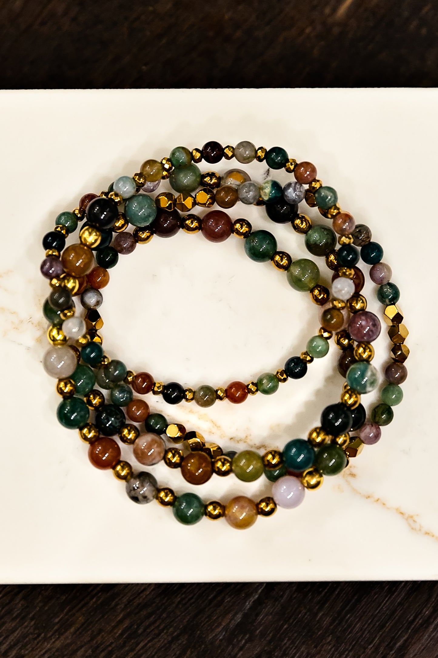 Trixie Wrap Bracelet in Agate | WINK x VEITA