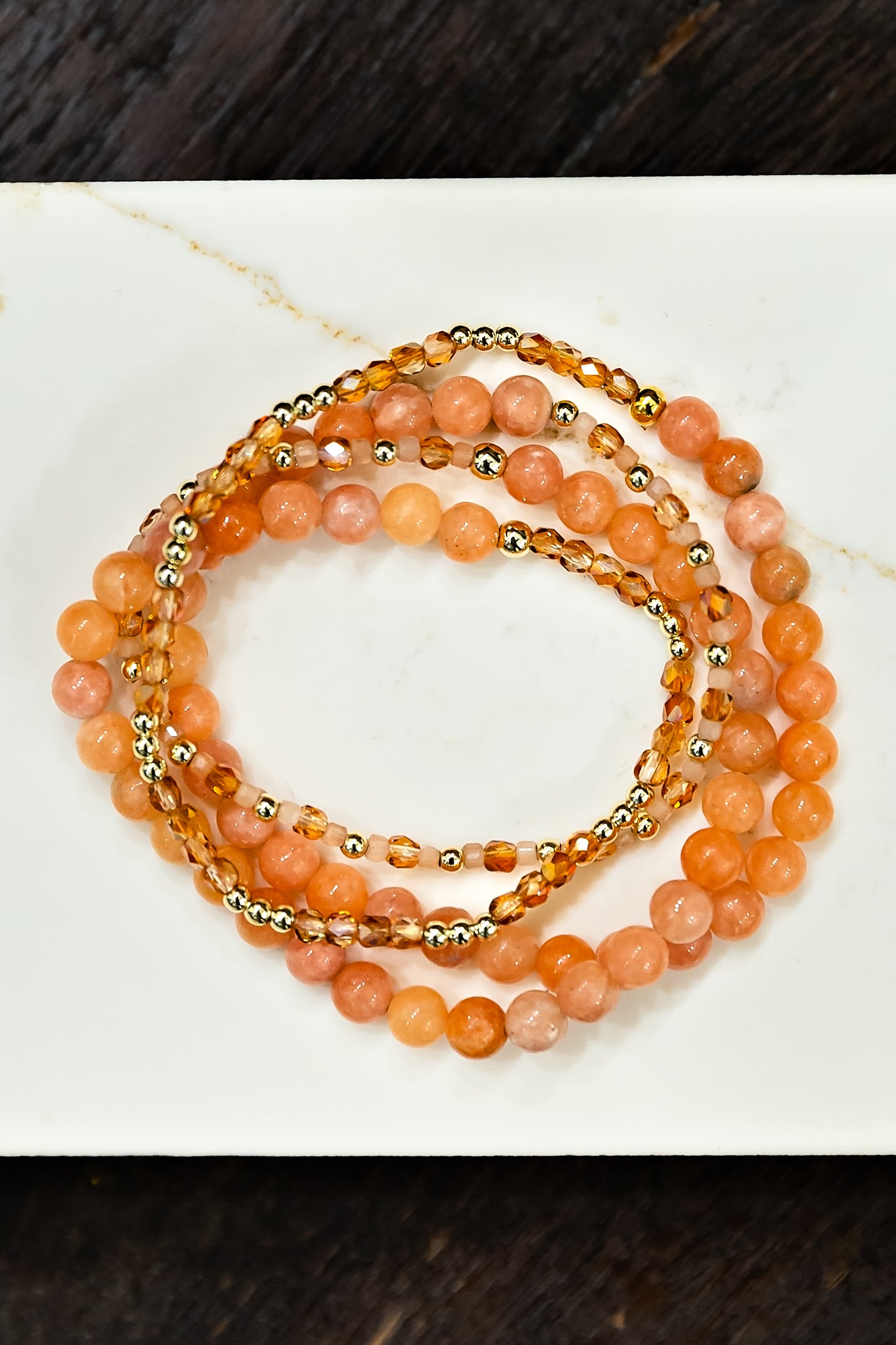 Trixie Wrap Bracelet in Peach | WINK x VEITA