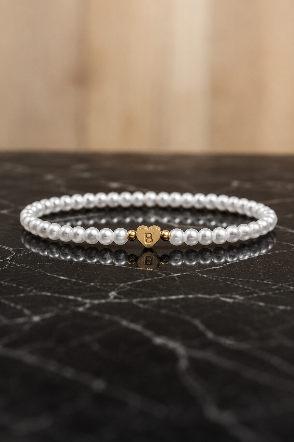 Casual Pearl Initial Bracelet | Pre-Order