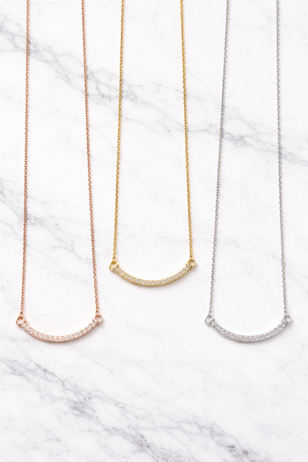 Pavé Smile Necklace