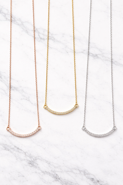 Pavé Smile Necklace