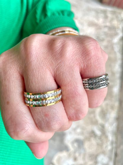Billy Double Row CZ Ring | Pre-Order