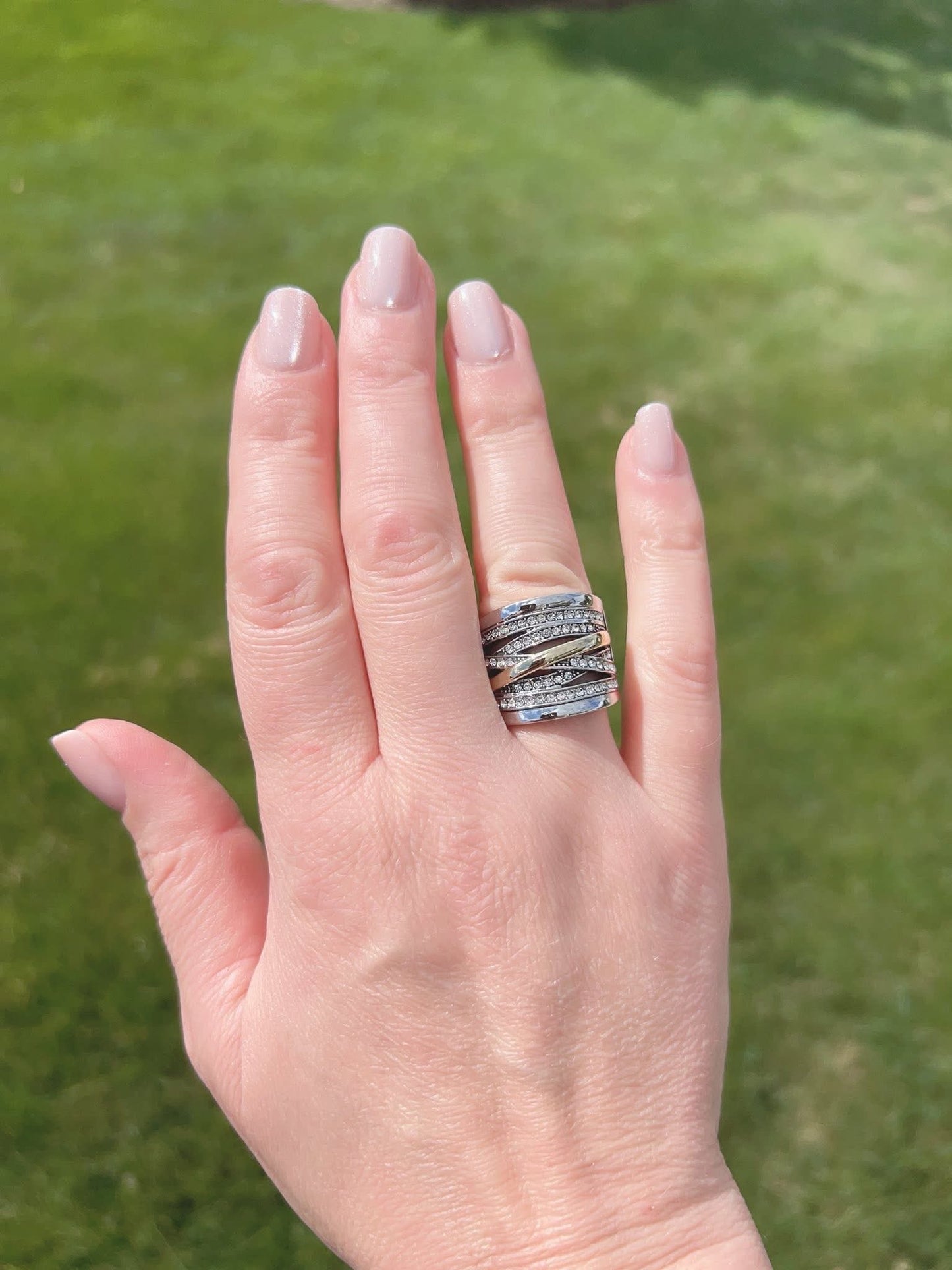 Mixed Metal Statement Ring