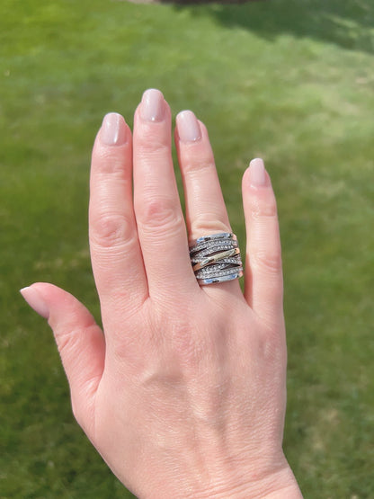 Mixed Metal Statement Ring