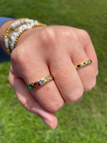 Rizzo Rainbow Stone Ring Ring (Pre-Order)