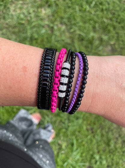 Billie Jean Enamel Chain Bracelet