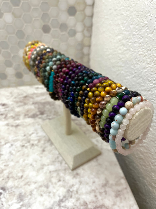 Mystery Natural Gemstone Stretchy Bracelet | Final Sale