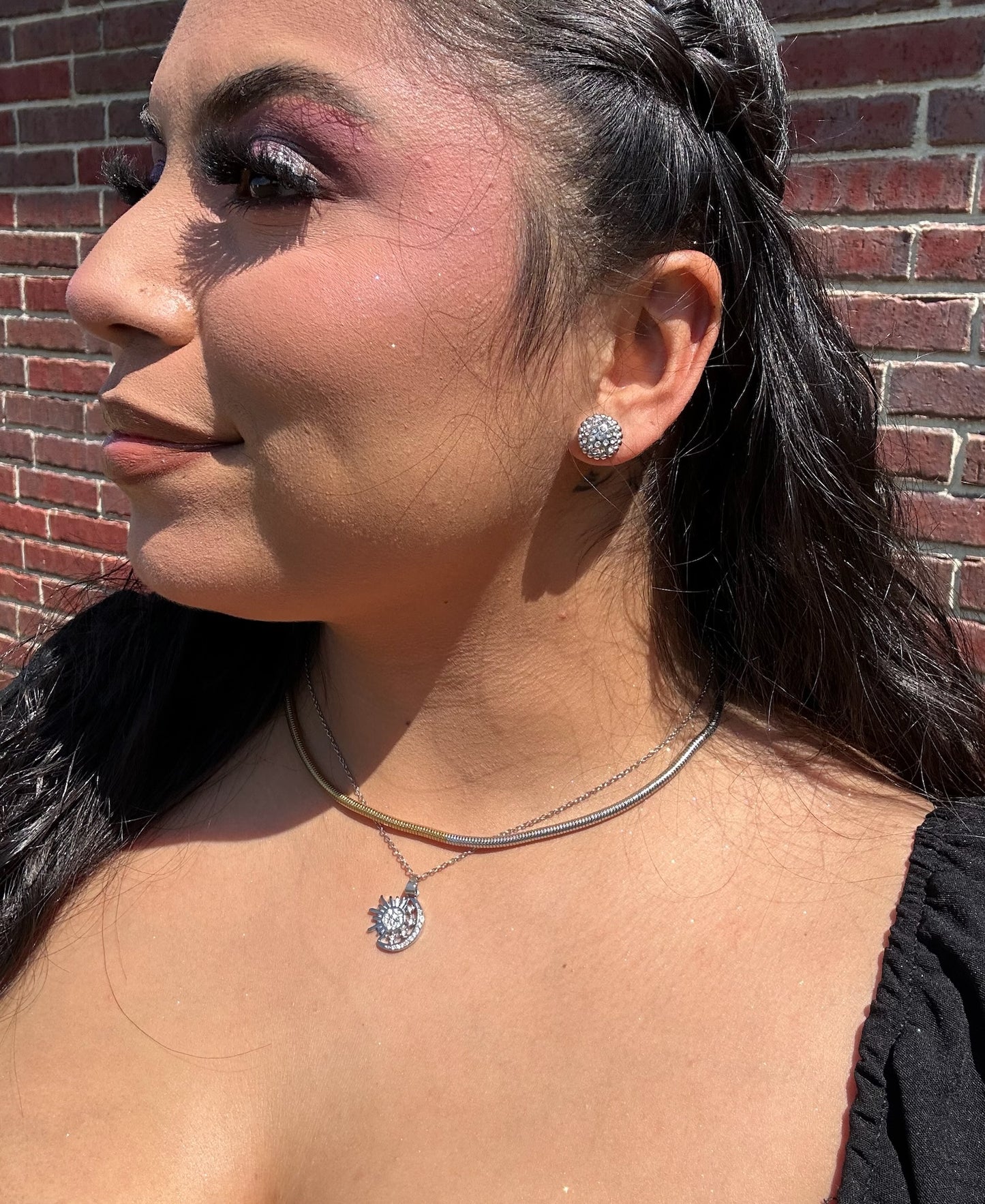 Mixed Metal Snake Chain Necklace