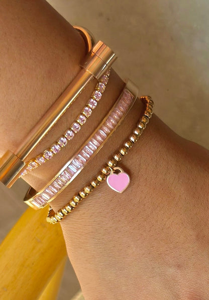 Classic Mini Tennis Bracelet | Pink Shoppe