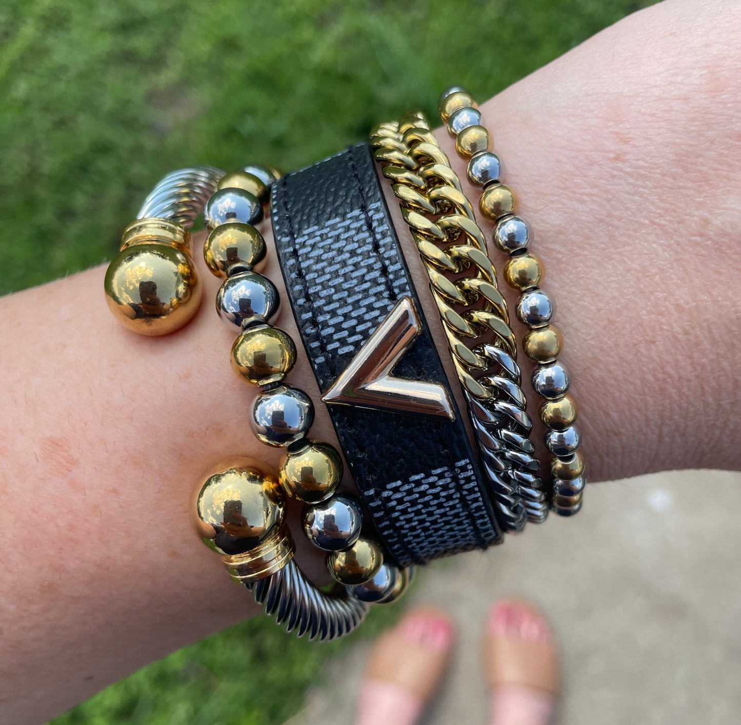 Riley Leather Wrap Bracelet