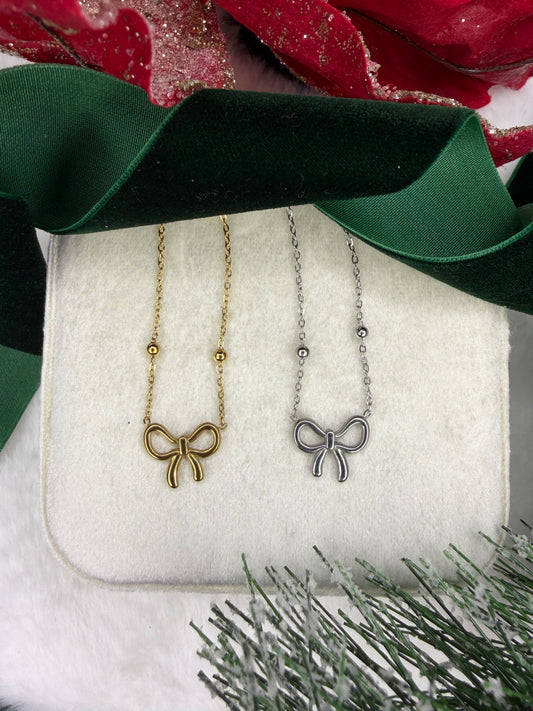 Bow Layering Necklace
