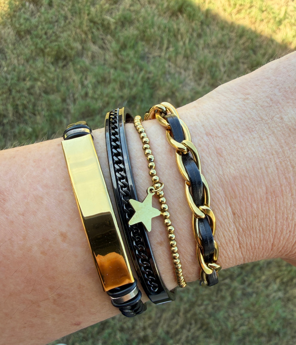 Leatherette Layering Bracelet