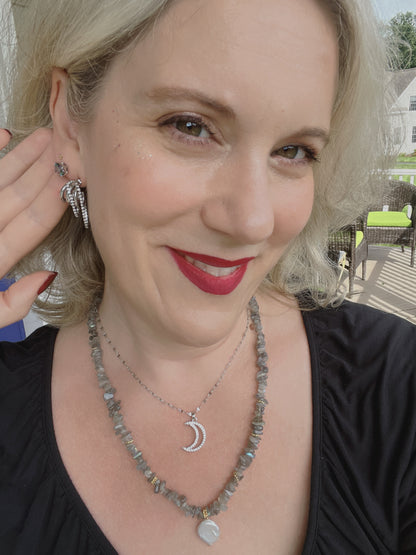 Bohème Necklace in Grey | LUNA