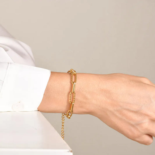 Patchwork Chain Link Bracelet (Pre-Order)
