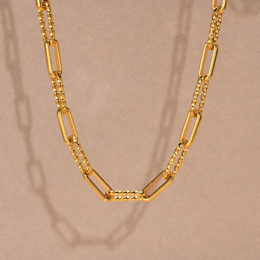 Patchwork Chain Link Necklace (Pre-Order)
