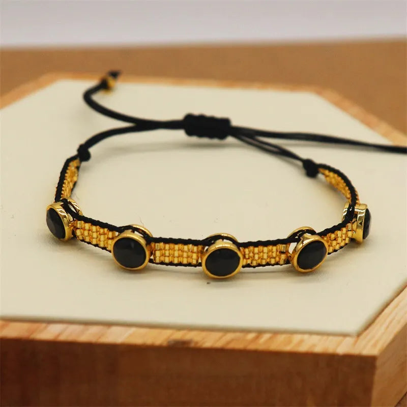 Jett Hand-Beaded Bracelet (Pre-Order)