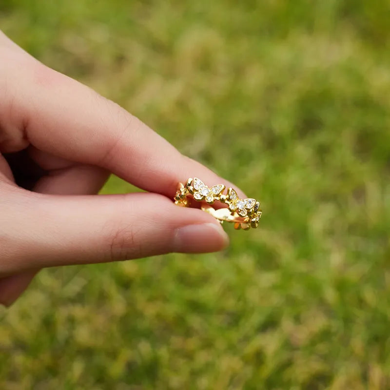 Lindsey Adjustable Butterfly Ring