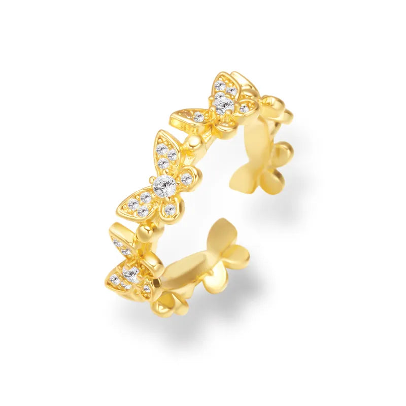 Lindsey Adjustable Butterfly Ring