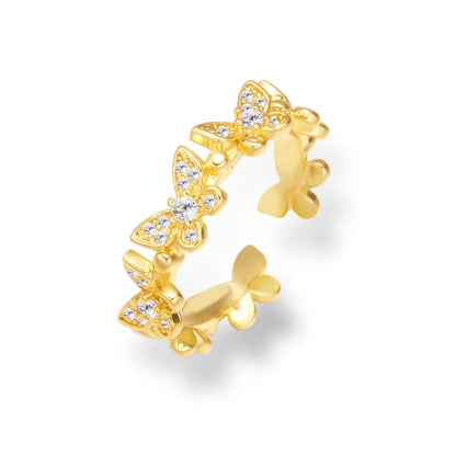 Lindsey Adjustable Butterfly Ring