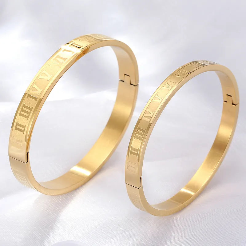 Carmen Roman Numeral Bangle (Pre-Order)