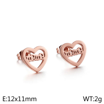 Mama Heart Stud Earrings (Pre-Order)