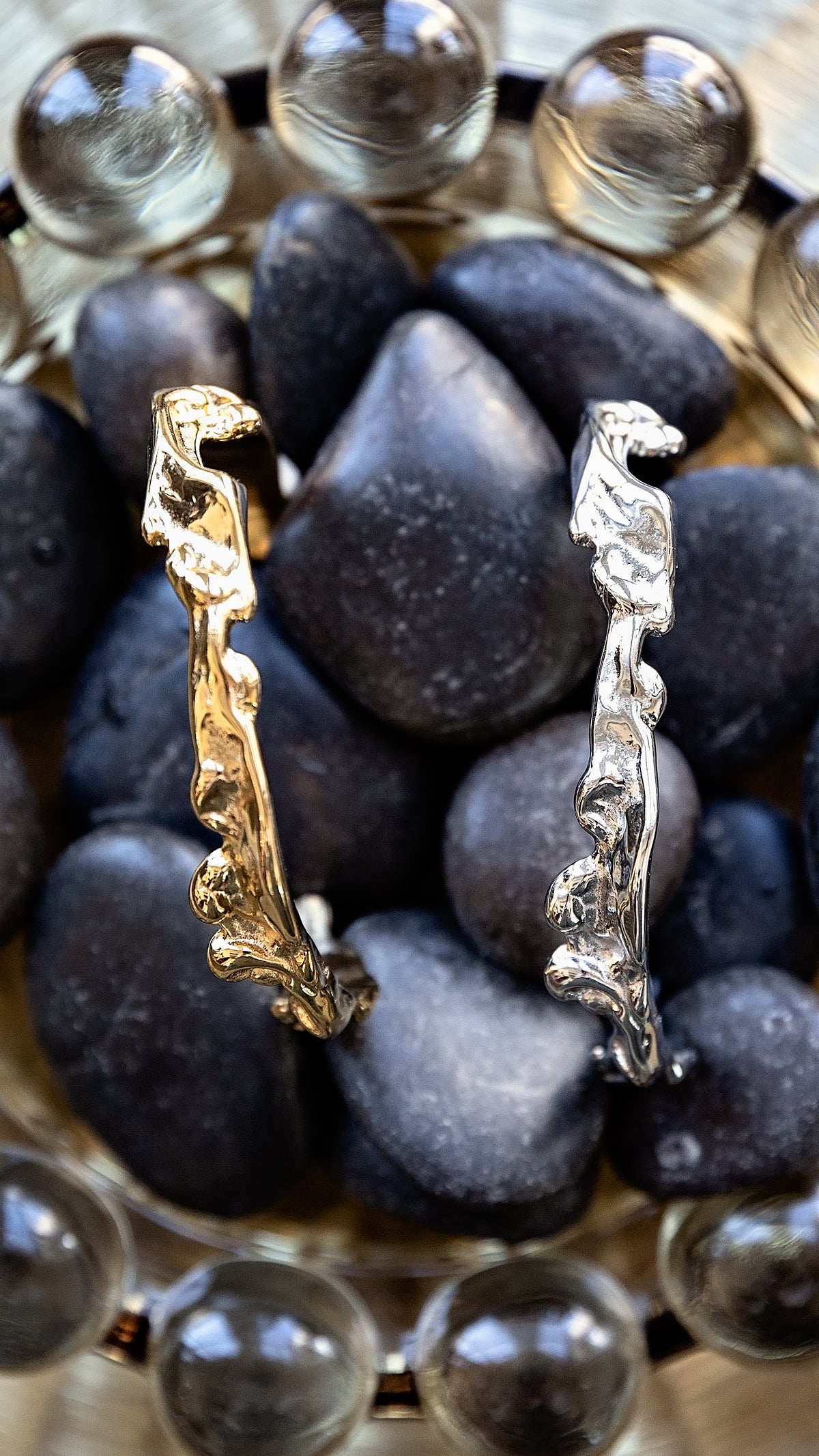 VEITA Jewelry mixed metal bracelet styled with gold and silver jewelry