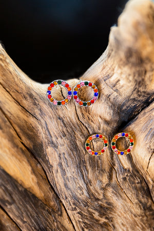 Mosaic Stud Earrings