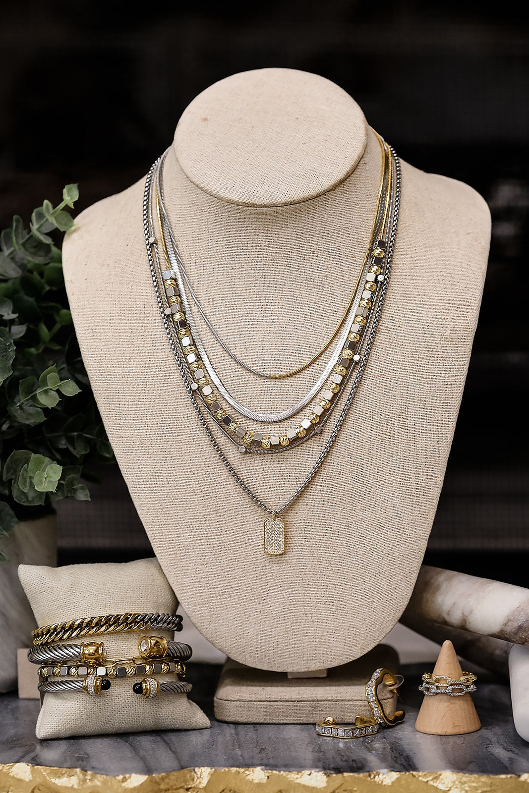 Catalina Double Strand Necklace